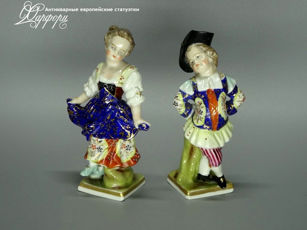 Купить фарфоровые статуэтки Sitzendorf, Милые малыши, Германия